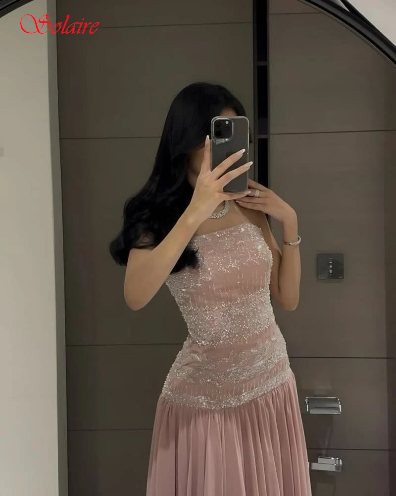 

Customized Straight Spaghetti Straps Elegant Classic Sparkly Evening Dress and High Quality Celebrity Gowns Fashion Party Dress