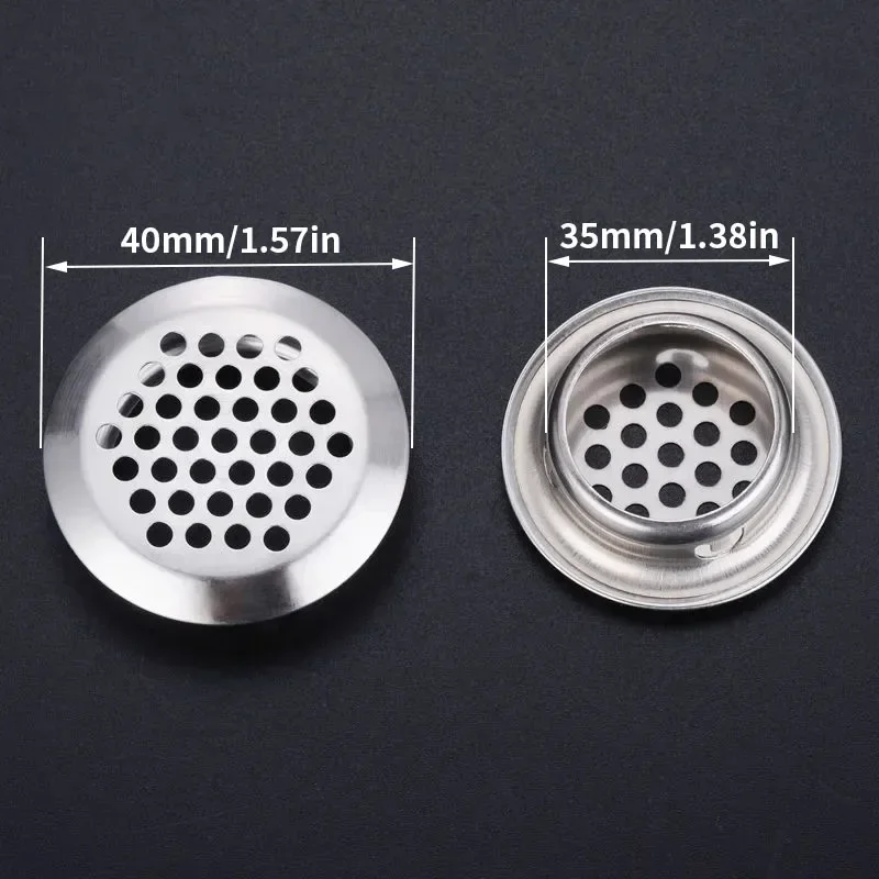 14pcs ventilation holes, hole plugs, stainless steel vents, breathable holes for cabinets, shoe cabinets and wardrobes