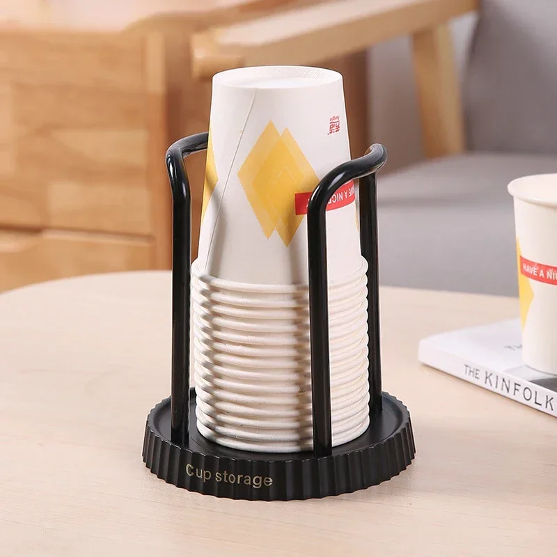 Tempat Gelas Kertas Sekali Pakai Rumah Tangga, Rak Penyimpanan Gelas Kertas Desktop, Cocok untuk Ruang Tamu, Ruang Makan, dan Pengambil Gelas Lainnya