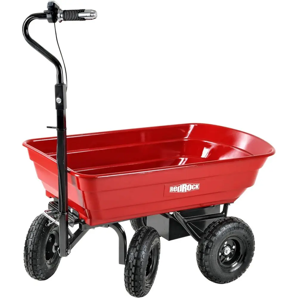 

Электрическая тачка для бездорожья: грузоподъемность 264 фунта, объем 2,6 куб. фута. Садовая тележка из стали с двигателем 24В 180Вт