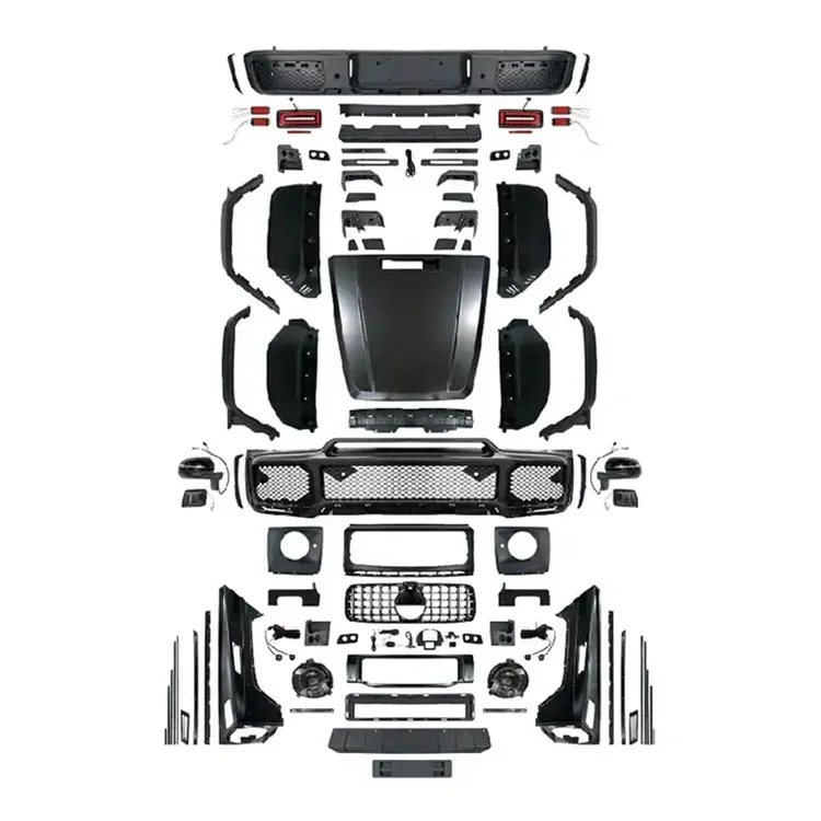 

SPM Brand Bumper Diffuser Spoiler Kit For Mercedes Benz G Class W463 Body Kit 2003-2018 Upgrade To Benz Brabus Body Kit 2022+