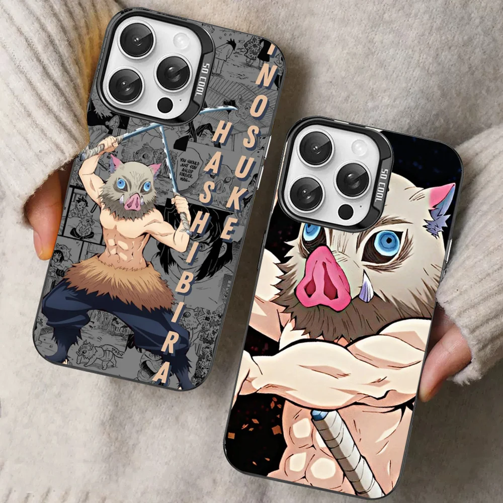 Hashibira Inosuke Demon Slayer Phone Case For IPhone 16 15 14 13 12 11 Pro Max X XR XSMAX 8 7 Plus Matte Shockproof Back Cover