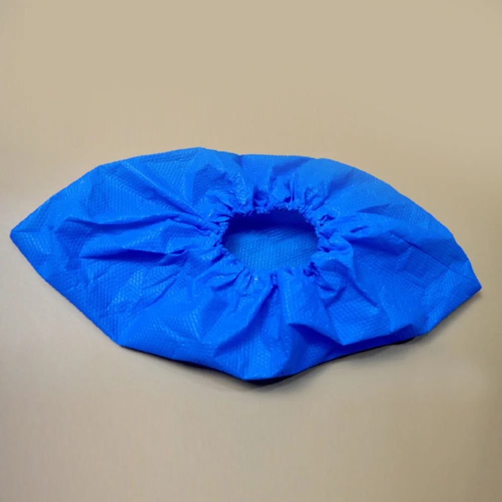 100Pcs Kids Disposable Waterproof Boot Covers Shoe Covers Non-Slip Blue Small 1-4 Years Indoor Outdoor Shoes Kids Shoes Cover
