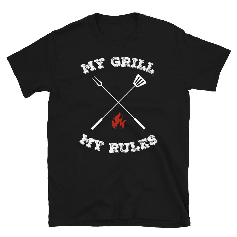 My Grill My Rules Summer Barbecue BBQ Grillmaster Short-Sleeve Unisex T-Shirt