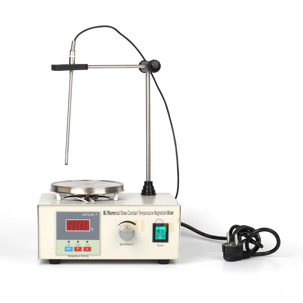 85-2 Lab Stirrer Mixer Magnetic Stirrer Heating Plate Hotplate Mixer 220V Temperature Dispaly