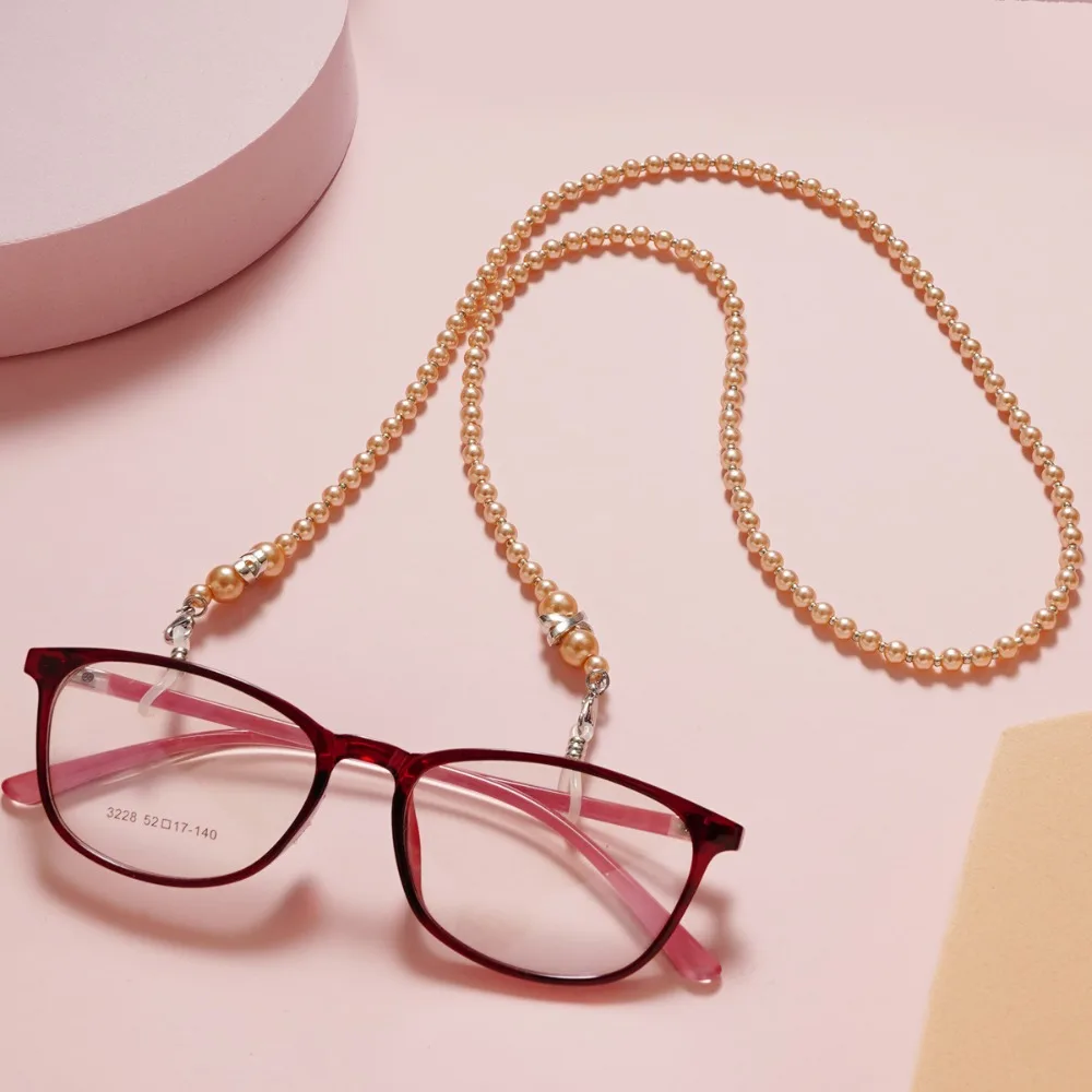 

New Imitation Pearl Eyeglass Rope Antiskid Buckle Glasses Strap Anti Detachment Eyeglass Chain Outdoors