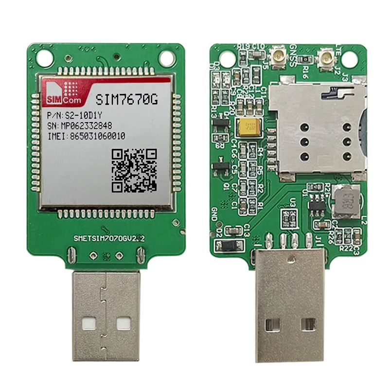 Dongle USB com GPS, Banda Global, SIM7670G, LTE, CAT1, SIM7670G-LNGV, SIM7670G-MNGV, 1Pc