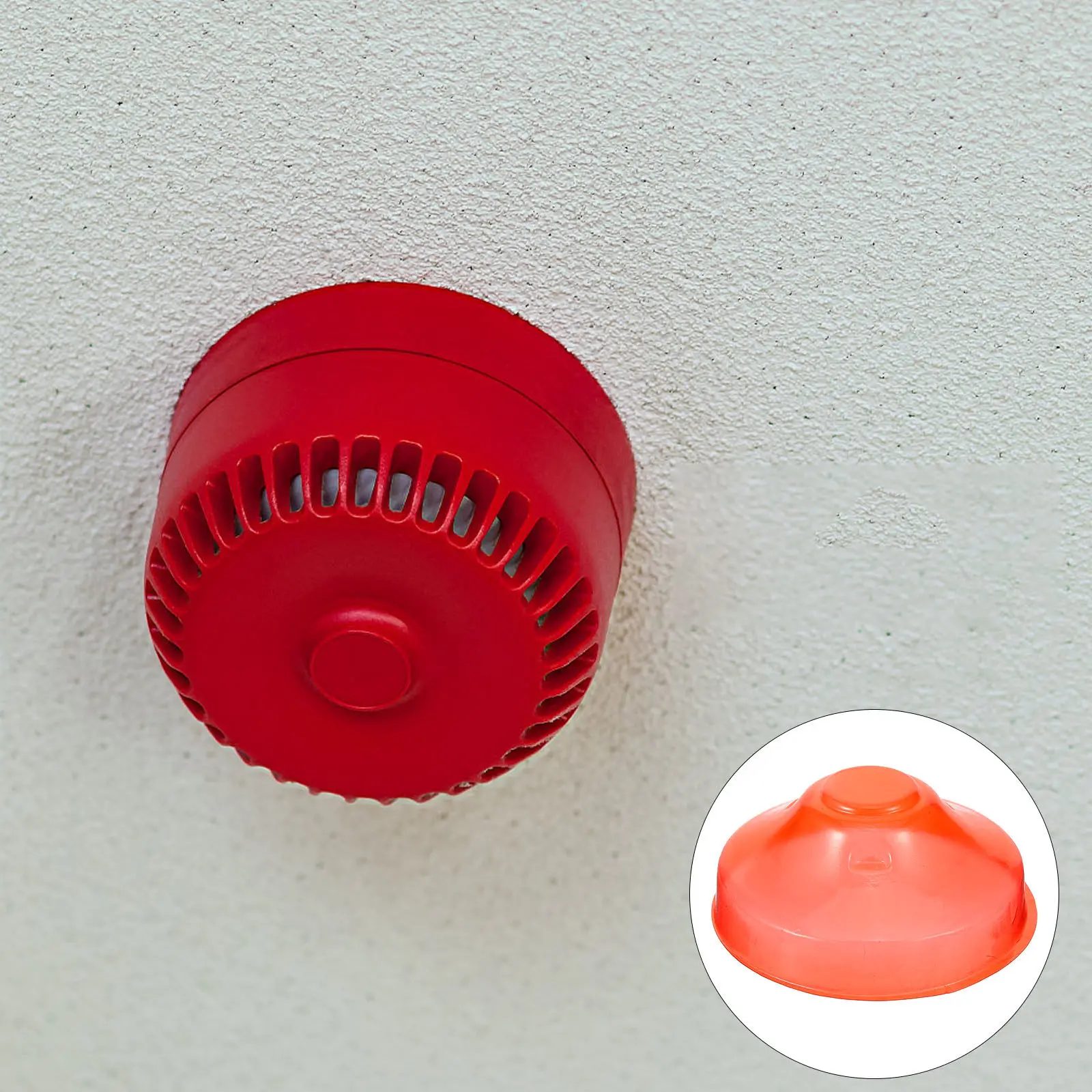 Smoke Dust Cover Plastic Protective Cap for Cooking Construction Renovation Prevents False Alarms Stylish Sleek Design