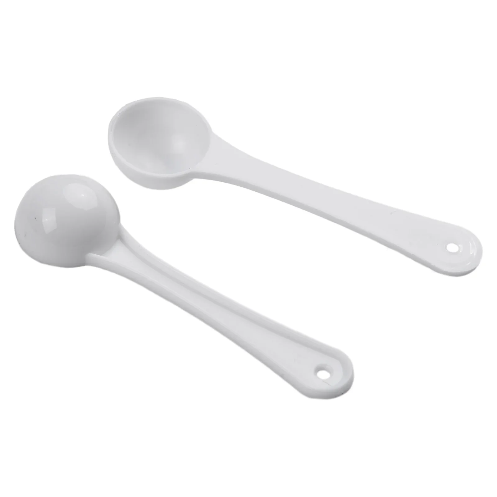 50Pcs 1g White Plastic Measuring Spoon Gram Scoop Food Baking Medicine Milk Powder 1ml Small Quantitative Spoon