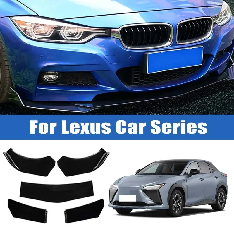

5Pcs Car Front Bumper Separator Bumper Lip Body Kit Duck Lip Separator For Lexus IS ES GS LS NX RX GX LX UX RC LC CT HS SC