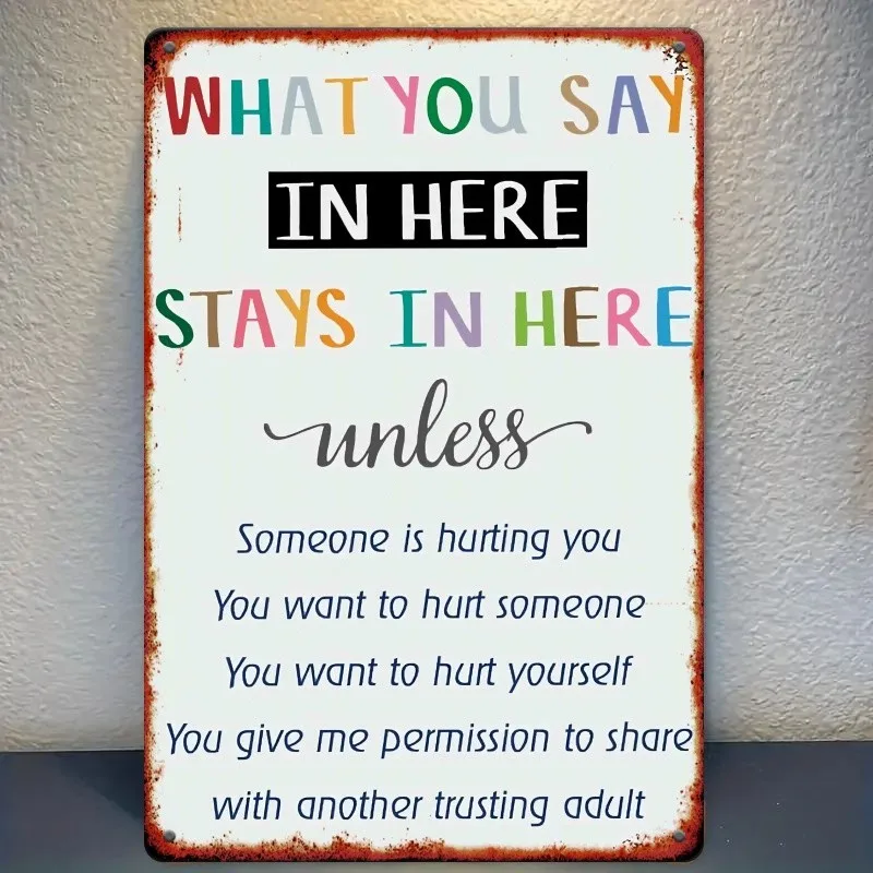 Inspirational Quote Tin Metal Signs