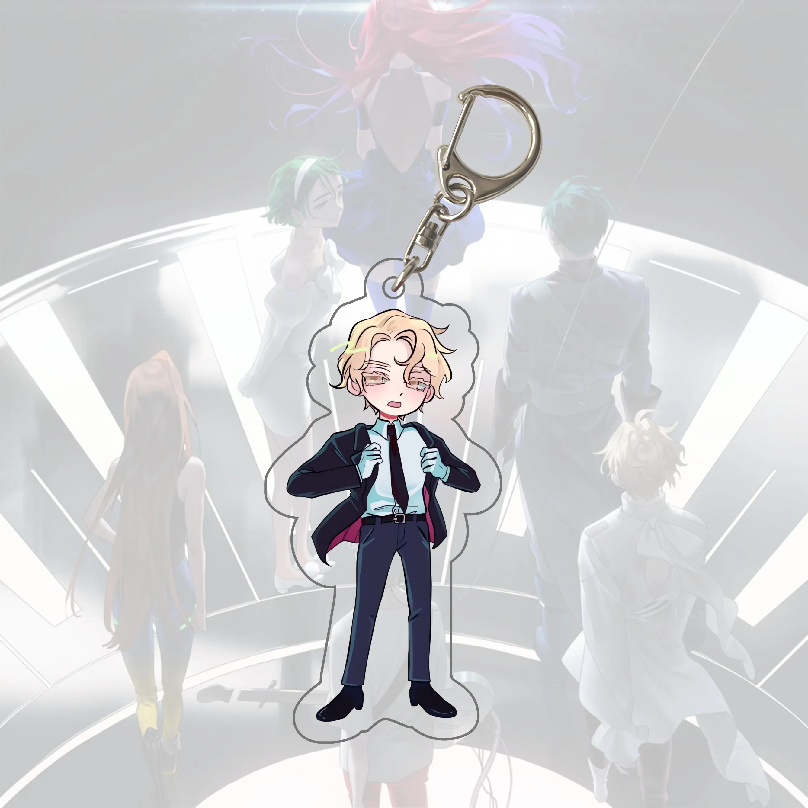 شعبية أنيمي الغريبة المرحلة 6 سنتيمتر سلاسل المفاتيح لوكا إيفان Till Mizi Hyuna Sua للمرأة اكسسوارات حقيبة Keyrings مجوهرات المشجعين الهدايا