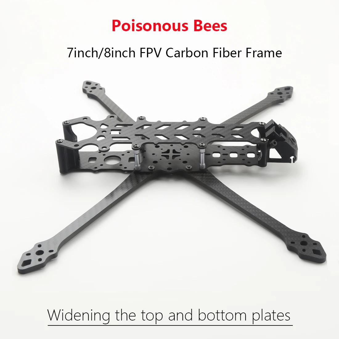 

Poisonous Bees 7/8 inch 295mm 375mm FPV Carbon Fiber Freestyle Frame Kit Wheelbase 295mm Arm 5.0mm 375mm For Long Range Drone