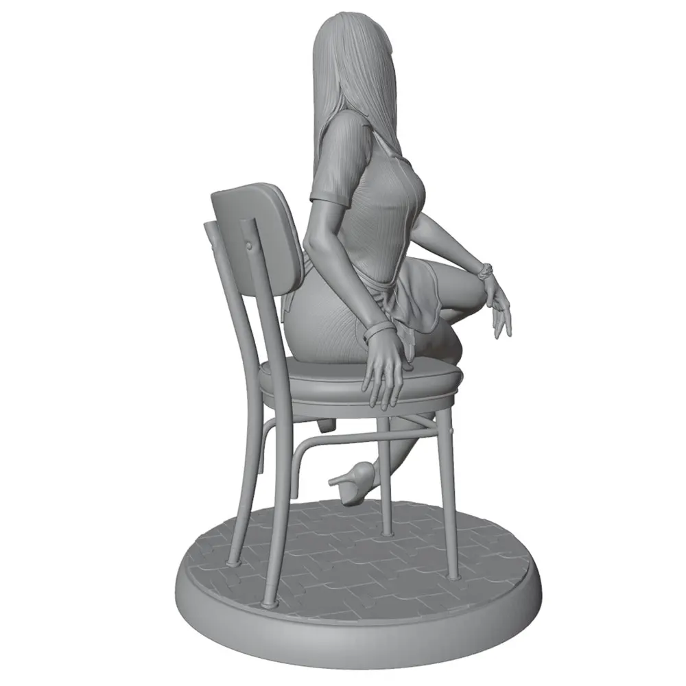 1/24 Sexy Girl Resin Model Kits GK Miniature 3D Printed Gray Model Figurine DIY Doll Collection Unassembled And Unpainted