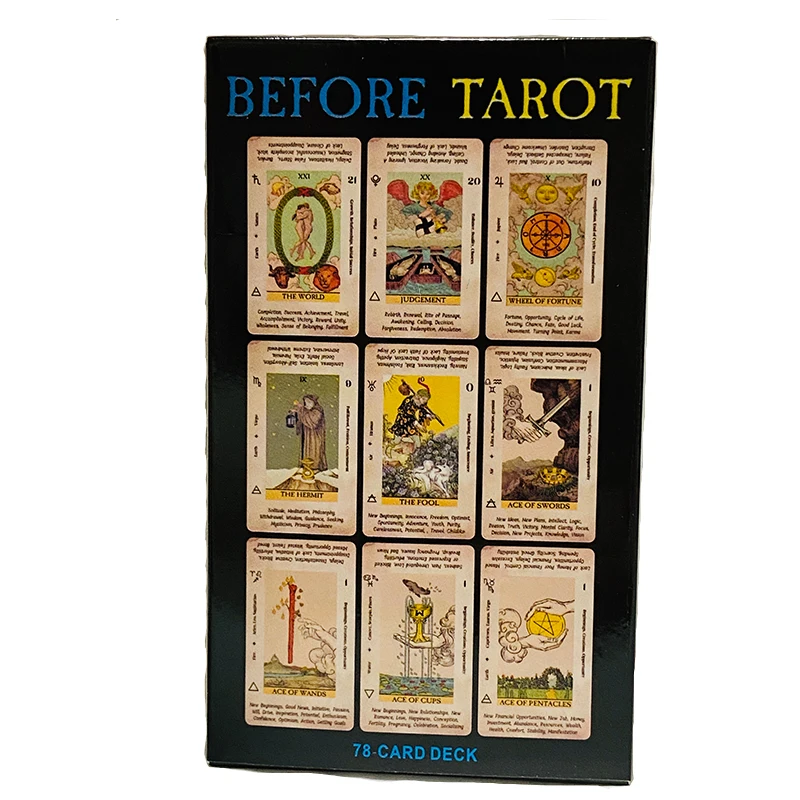 

78 шт., карты до Таро, английская версия, карта для гадания судьбы, пророчества, семейные настольные игры, карты Oracle
