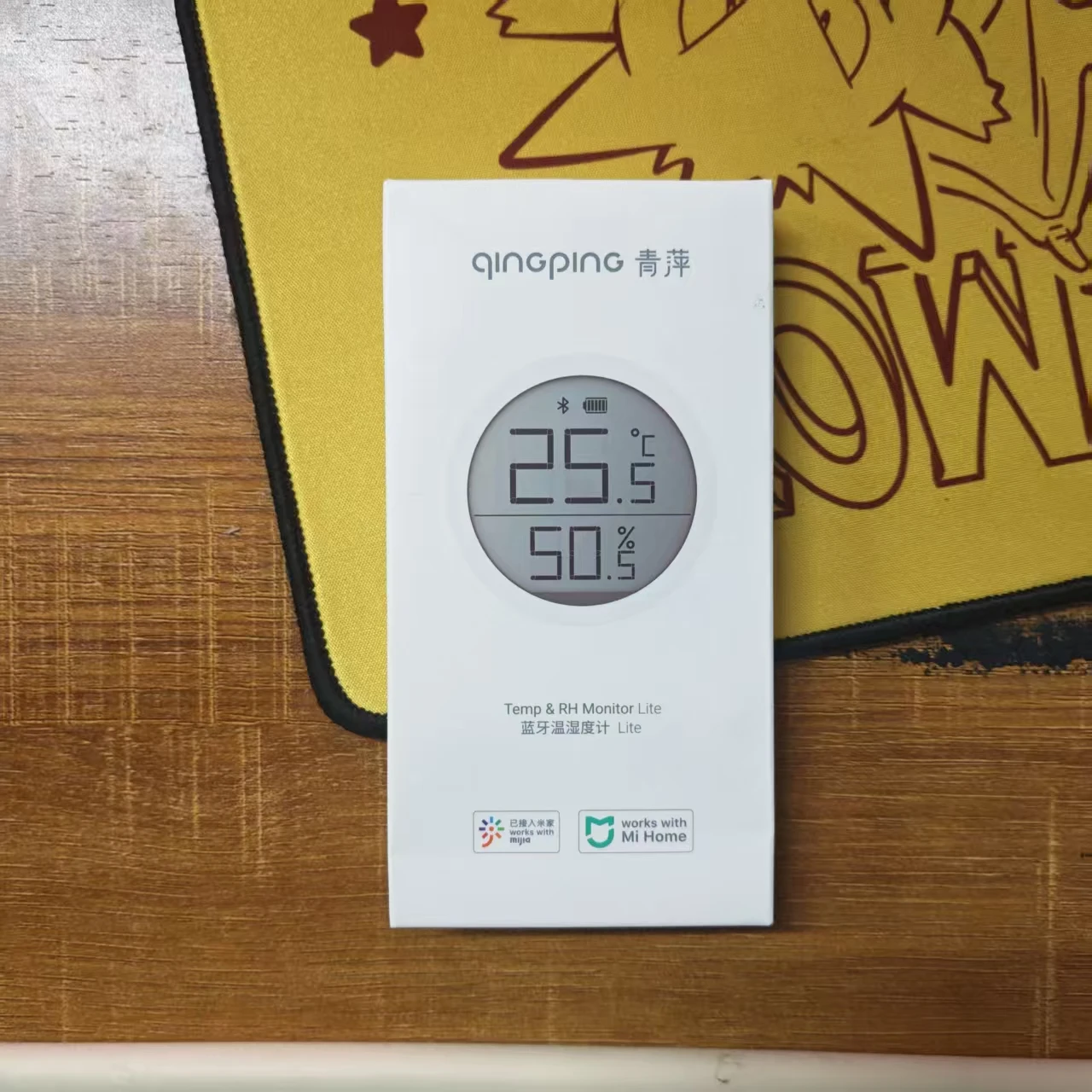 

Цифровой термометр Xiaomi Qingping Lite с автоматическим умным датчиком, гигрометром, ЖК-экраном и поддержкой приложения Mijia для умного дома