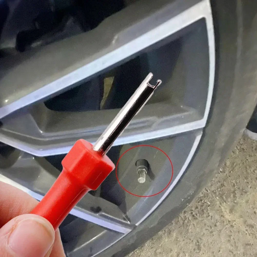 Car Tire Valve Core Removal Tools Handle Tire Valve Stem Core Remover Screwdrive Car Tyre Valve Core Wrench Spanner Tire Repair
