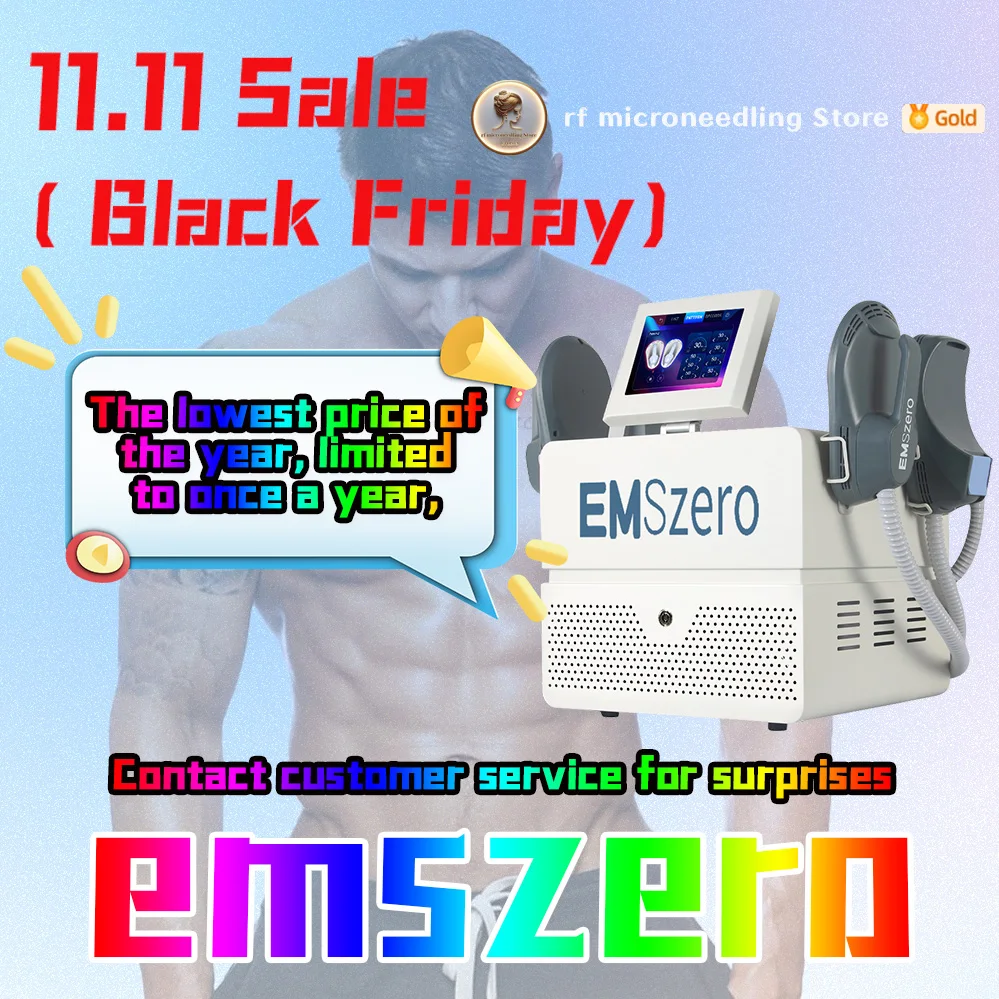 ouble Eleven Global Shopping Festival New EMSzero DLS-EMSzero Ems Body Muscle Sculpting Machine 4 Handles With Pelvic Stimulati