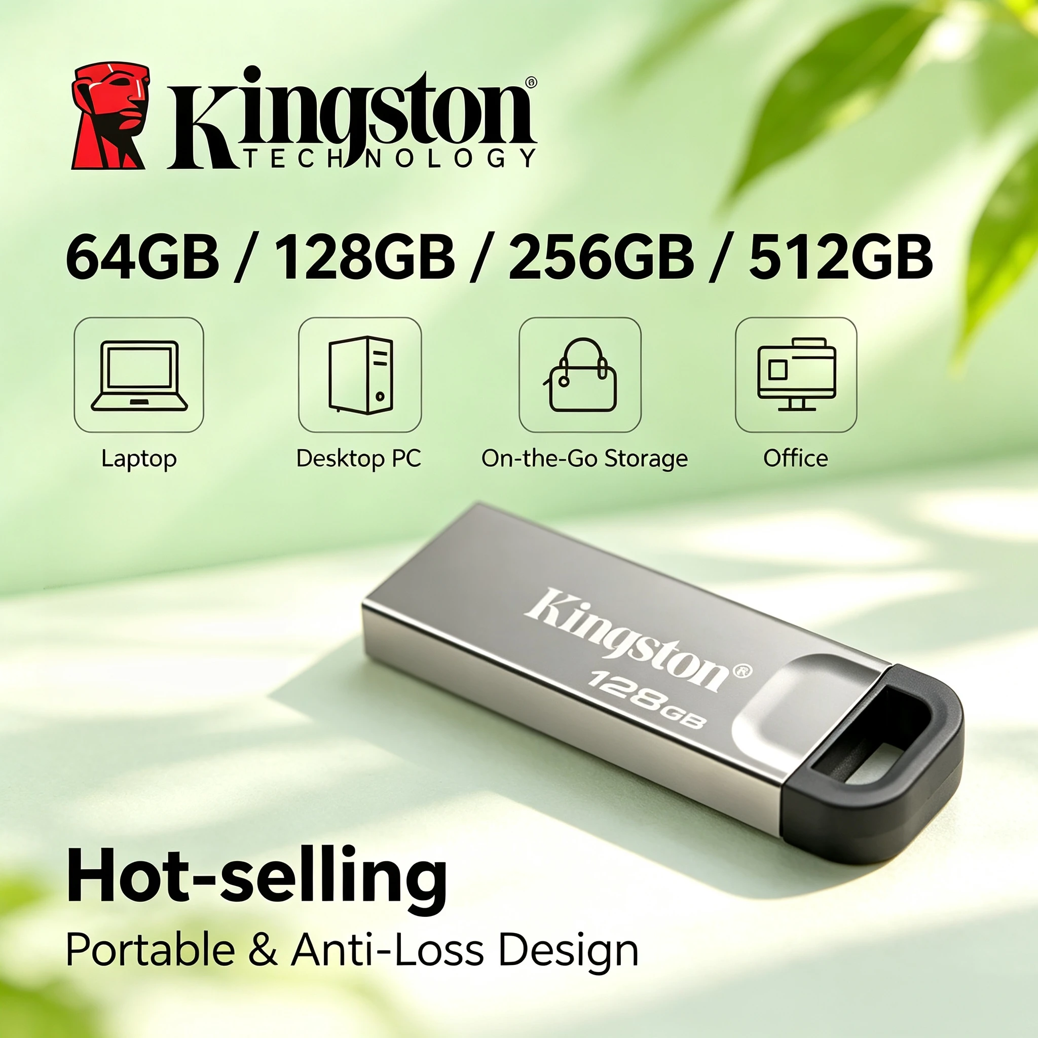 NEW Kingston Kyson USB 32 Gen1 200MBs Flash Drive 64GB 128GB256GB 512GB DataTraveler for Desktop Laptop PC Computer Pro Transfer