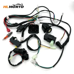 Complete Electrics Wiring Harness Spark Plug CDI Ignition Coil Kit For Chinese Dirt Bike 125cc 150cc 200 250cc ATV Quad Go Kart