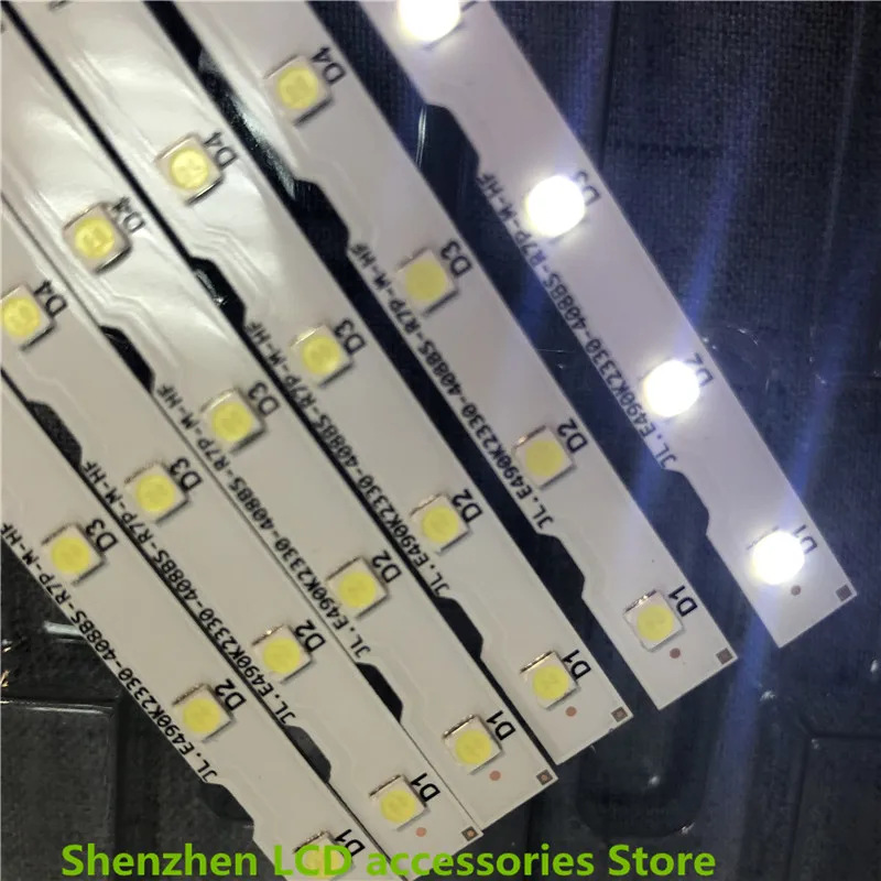 Tira de LED para iluminación trasera 38LED para Samsung 49 "TV UE49NU7140U UE49NU7100U AOT_49_NU7300_NU7100_2X38_