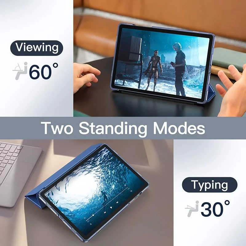 Für Galaxy Tab A9 A9+ 8,7 11 Zoll Hülle Dreifach Faltbare PC-Hartschale Magnetischer Ständer Schlanke Abdeckung – Detail 5