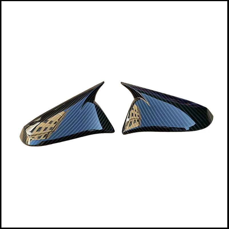 

For Toyota RAV4 RAV-4 2013~2018 Rearview Mirror Cover Cap Housing Sticker Trim With Horn Car Styling Accessories