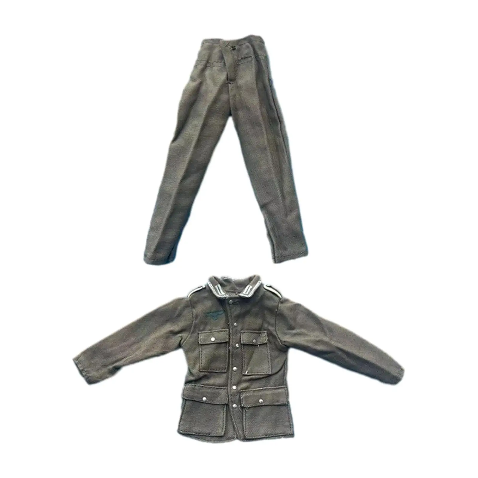 1/6 Male Figure Clothes Jacket and Pants Dress up Fashion Accessories Costume Training Uniform Outfit for 12 inch Action Figures