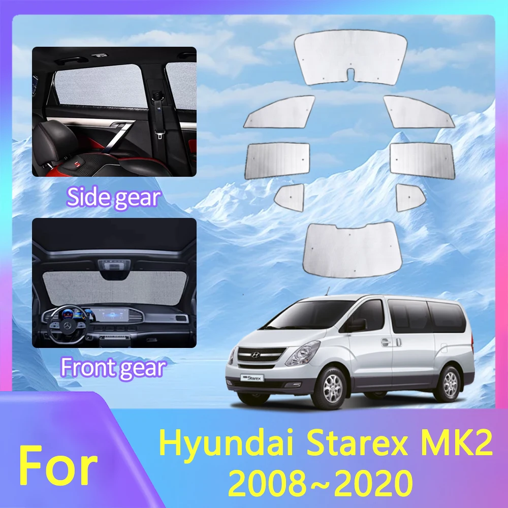 

Автомобильные солнцезащитные очки для Hyundai Grand Starex H-1 TQ MK2 2008 ~ 2020 2015 2018, ветрозащитные стекла, защита от УФ-лучей, авто