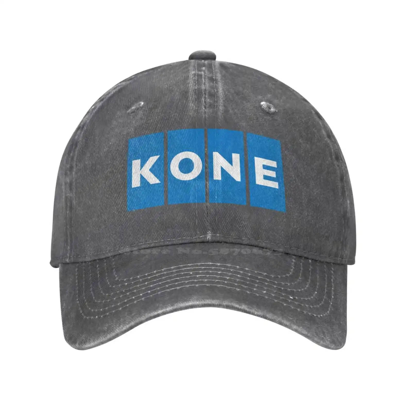 Kone Oy Logo Print Graphic Casual Denim cap Knitted hat Baseball cap