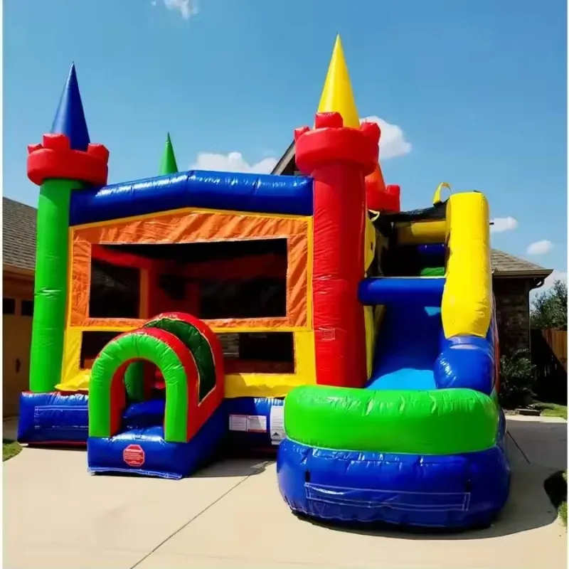 

Wholesale Commercial Kids Bounce House With Slide Combo Bouncy Jump Castle Inflatable Bouncer