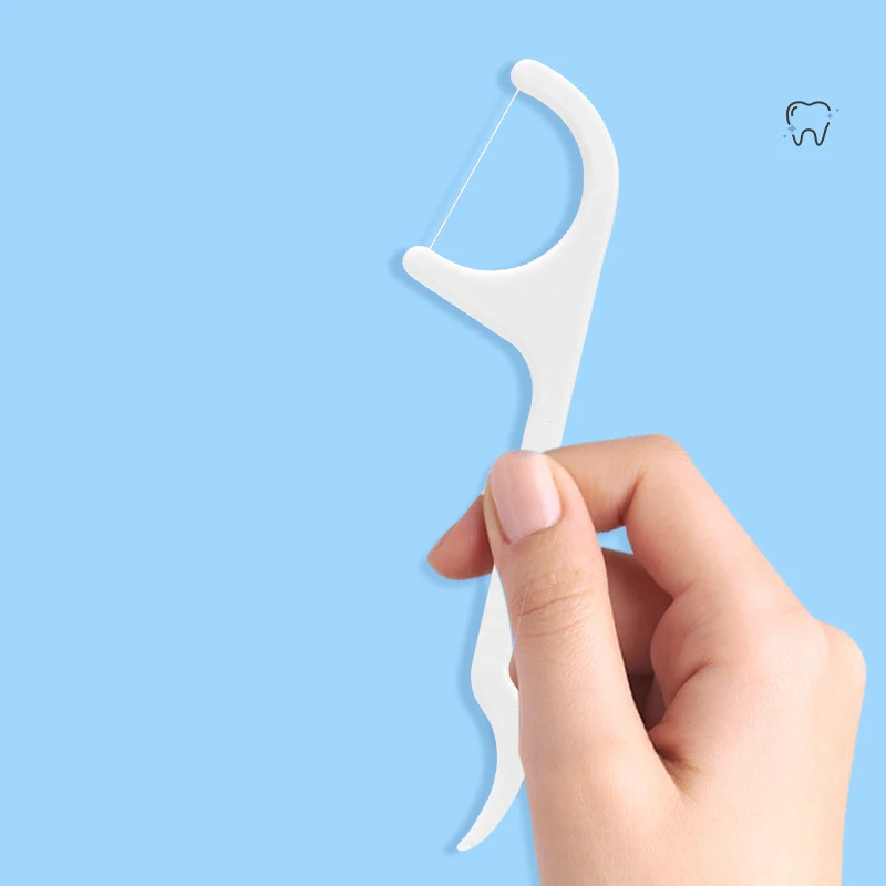 Chỉ Nha Khoa Phím 100 Số Đếm, Riêng Biệt Bao Bọc, Chỉ Túi Duy Nhất, Du Lịch Chỉ Nha Khoa, unflavored Floss Picks Với Giá Đỡ