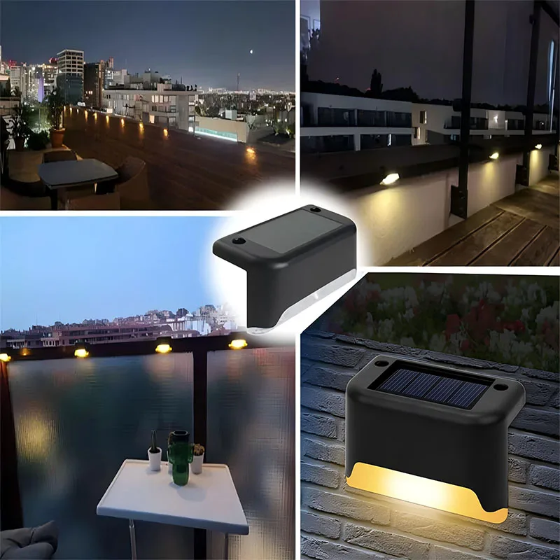 4PCS Garden Lights Outdoor Solar IP65 Waterproof Solar Powered Street Lamp 0 Electricity Cost 8-12h Runtime Motion Sensor Led image 5