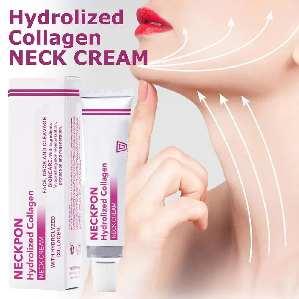 Presidency kpon Hydrolized Collagen Neck Cream, Face Neck, Aleavage Skincare Cream, Hydrolized Collagen Vera, Anti-Age Cream, 3Pcs