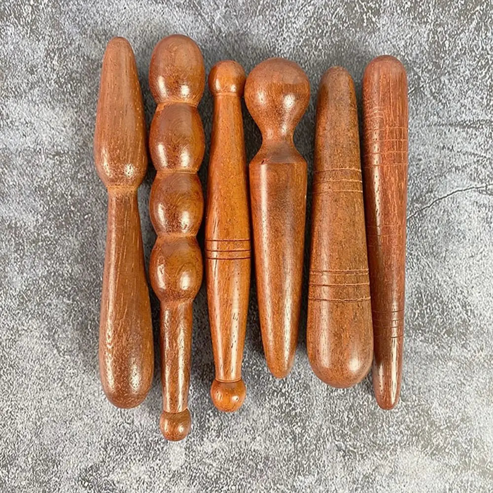 

Прочная деревянная массажная палочка для акупунктурных точек, мини-массажная палочка для тела с круглой головкой, массажер для рефлексологии ног для снятия физической усталости