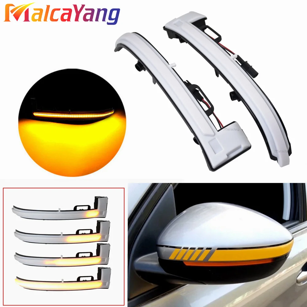 For Peugeot 308 T9 308 SW II Mk2 LED Sequential Side Wing Mirror Turn Signal Dynamic Blinker Indicator Modern Car Styling Lamps