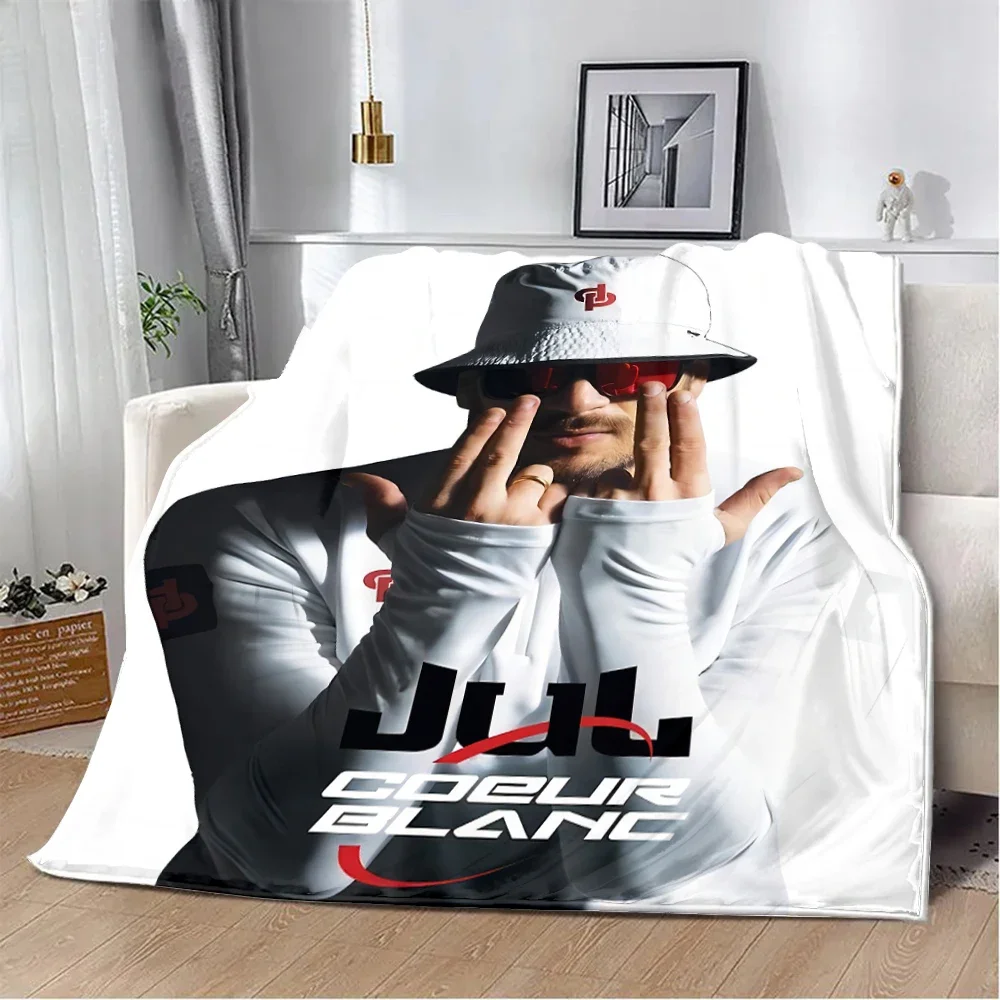 Famous singer JuL C'est Pas Des Lol Printed Blanket Picnic Blankets Warm Blanket Soft and Comfortable Home Travel Birthday Gift