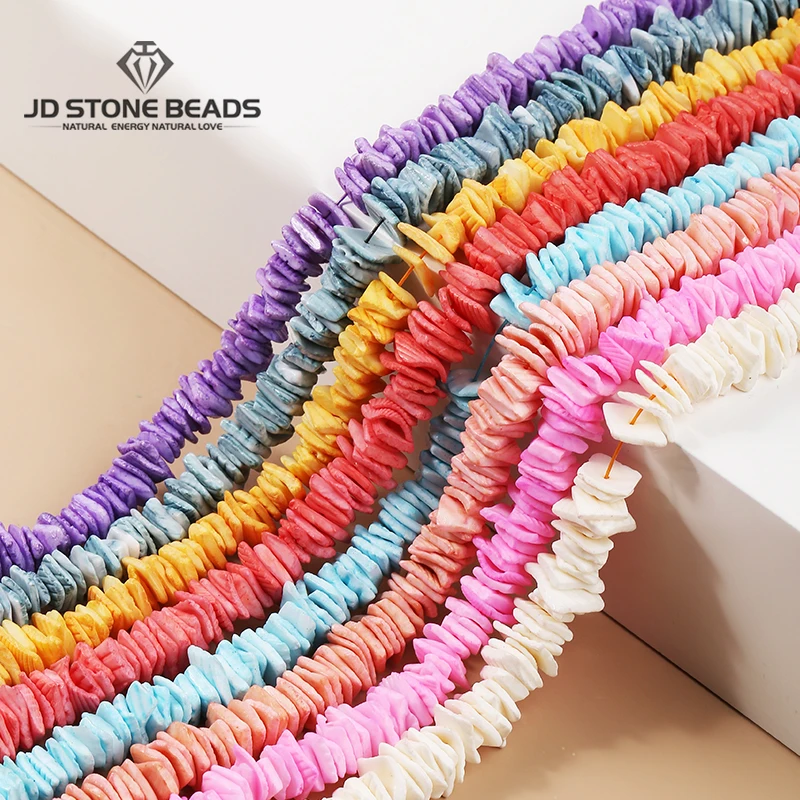 8-12mm Natural Stone Shell Square Shape Bead Irregualr Shape Bead for Jewelry Making Diy Bracelets Necklaces Accessories Finding