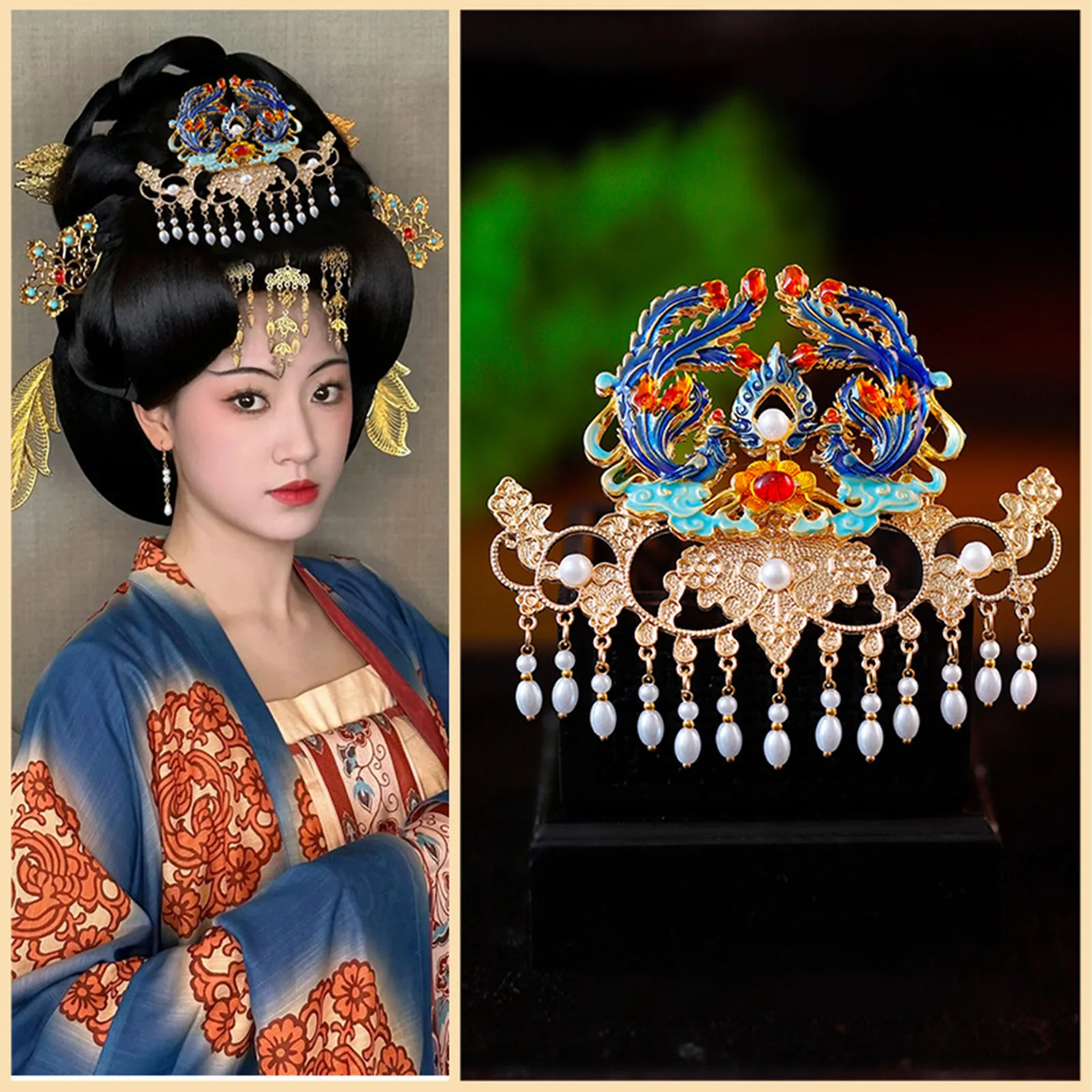 

Vintage Hair Sticks Retro Hair Chopsticks Hairpins for Women Chinese Hanfu Hair Crown Hairpin Headwear Hair Accessories Gift