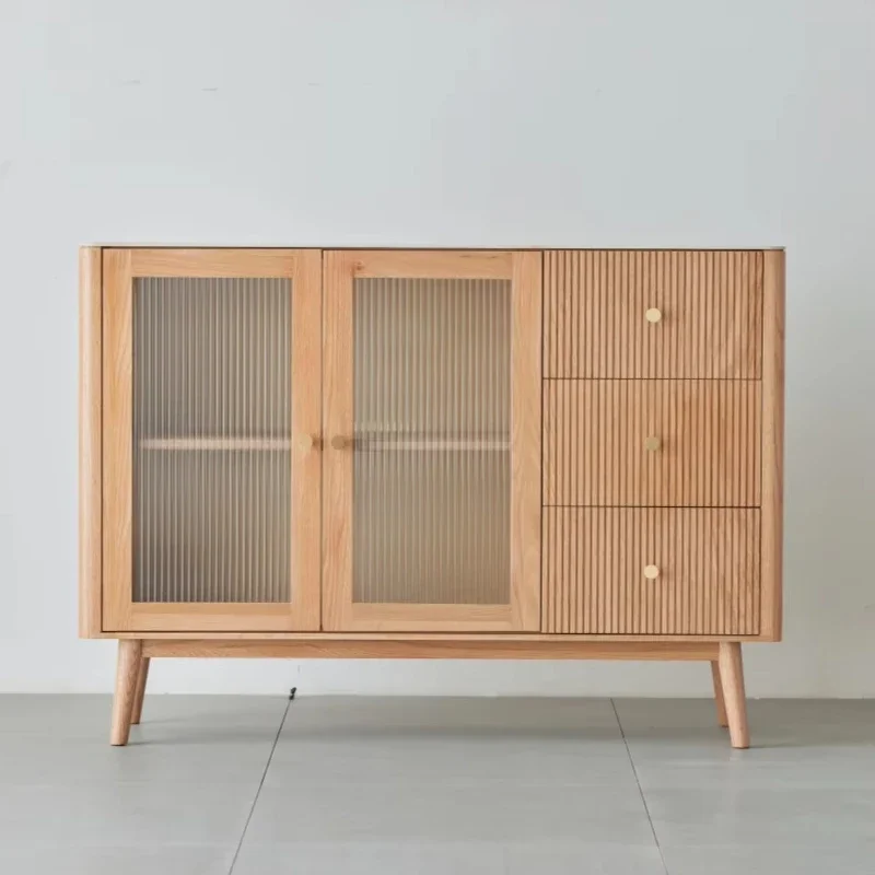 Dining room furniture, solid wood oak kitchen self-service cabinets, sideboards