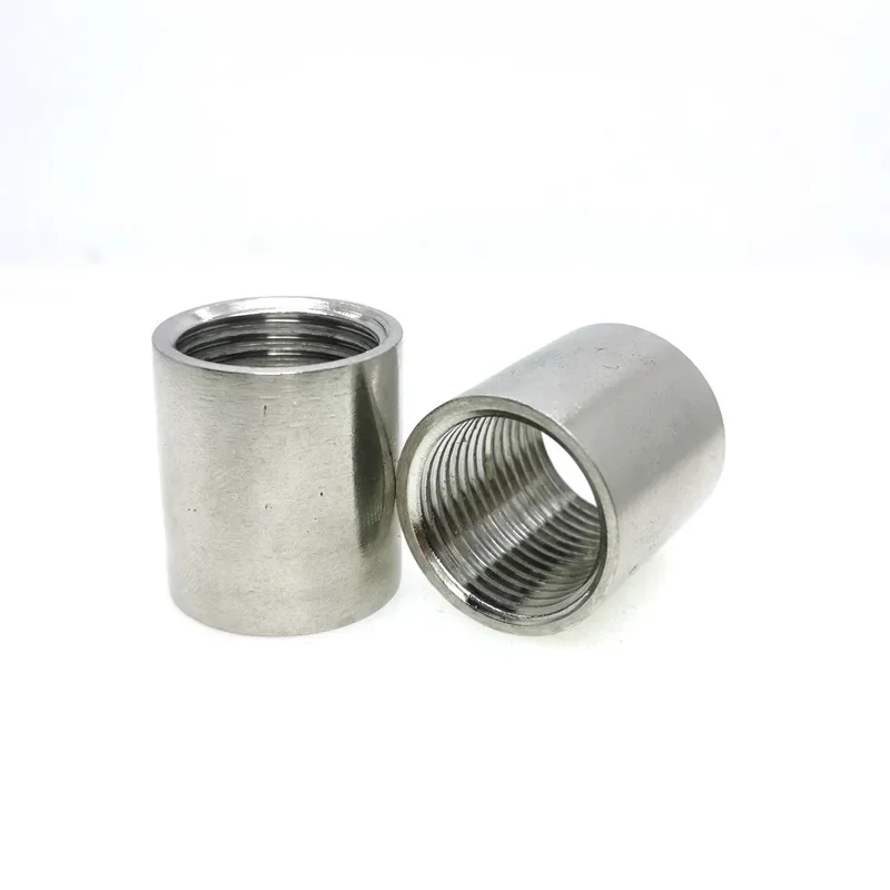 

2pcs 304 Stainless Steel Tube Adapter Internal Thread Connector Water Gas Oil Pipe Welder Connectors High Temperature Resistance