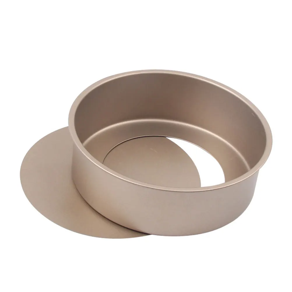 

Golden Baking Cake Mold 8 Inches Round Shape Stainless Steel Molds Reusable Easy Clean Perfect Home Professional Use
