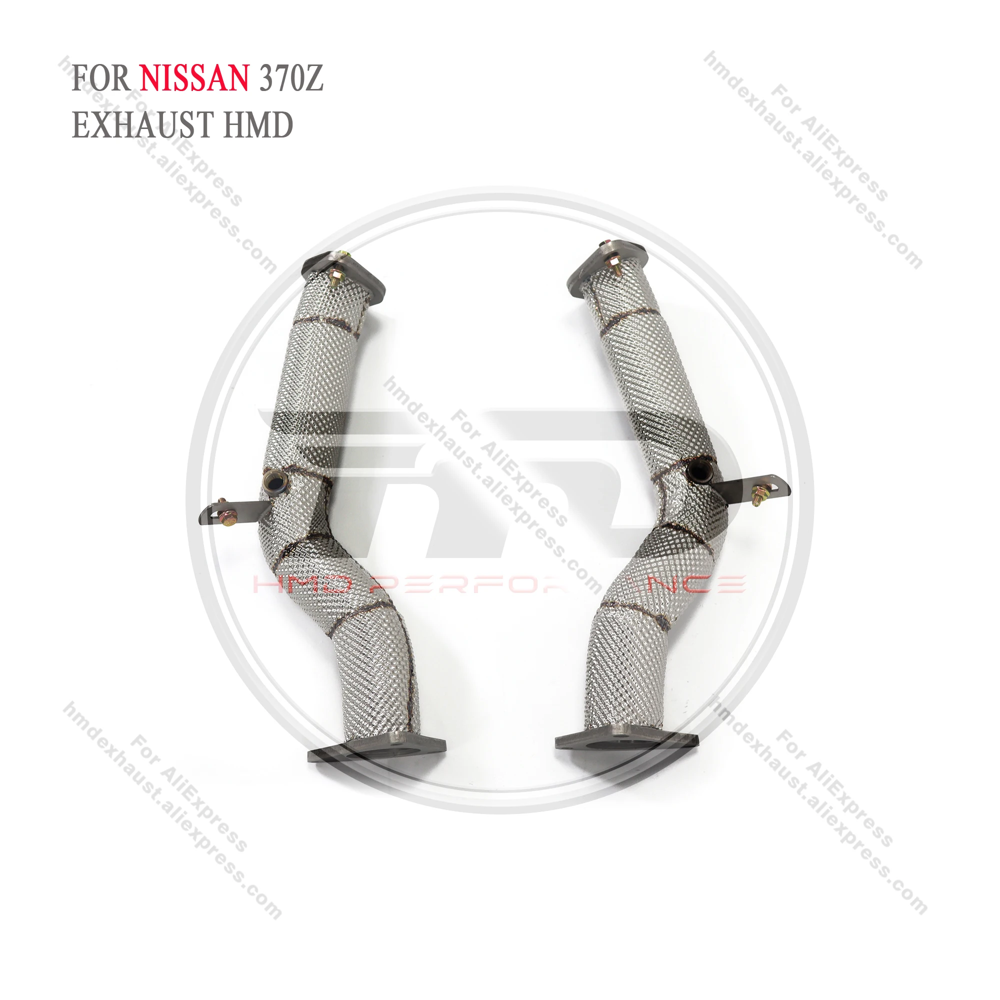 For NISSAN 370Z exhaust downpipe straight through exhaust without cat performance upgrade HMD performance upgrade