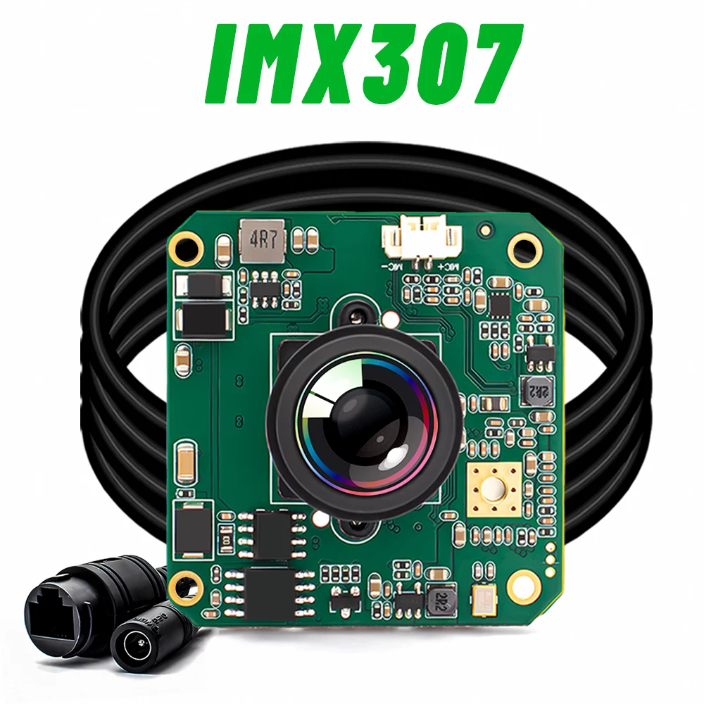 

WGWK Industrial IP Camera Module 1080P 60FPS IMX307 Sensor HD Starlight Low illumination 1.5mm 180° Fisheye Lens RTSP Onvif SDK