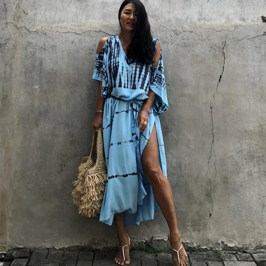 

Para Praia Swimsuit Covers 2025 Kimono Bikini Cover Ups Beach Dress Robe Maxi Long Dress Beachwear Sarong Women Loose Cardigan