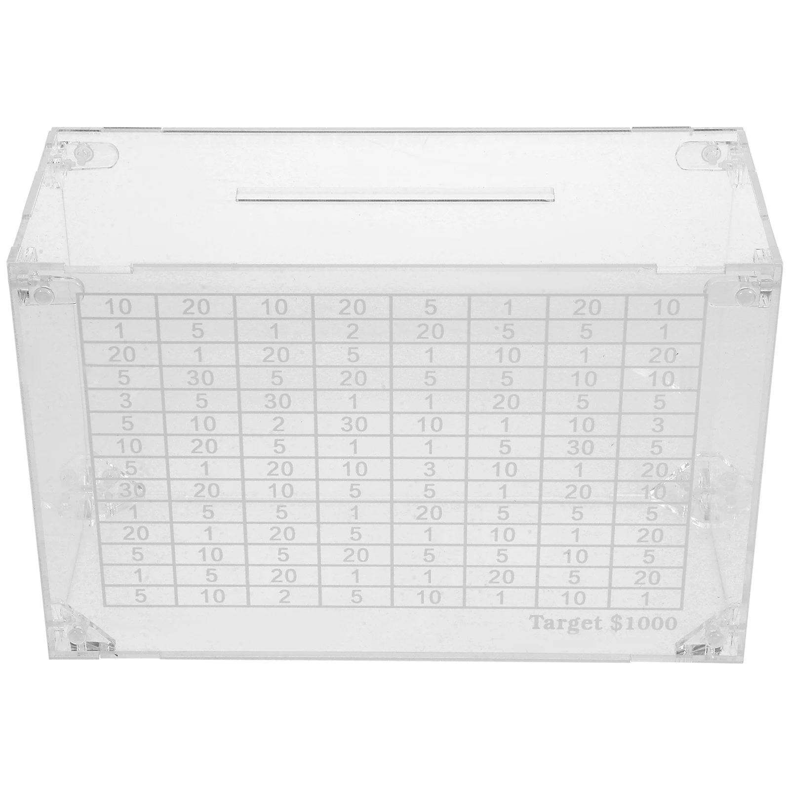 

Acrylic Coin Box Money Saving Bank Durable Exquisite Decoration Gift Home Office Desktop Piggy Bank Jar Cash Container