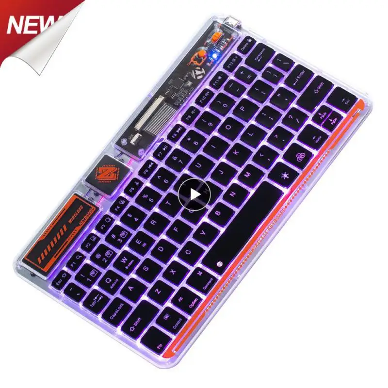 Wireless Mouse Sensitive One-click Desktop Glow Mechanical Sense Sense Of Future Mouse Luminous Mechanical Keyboard Intelligent