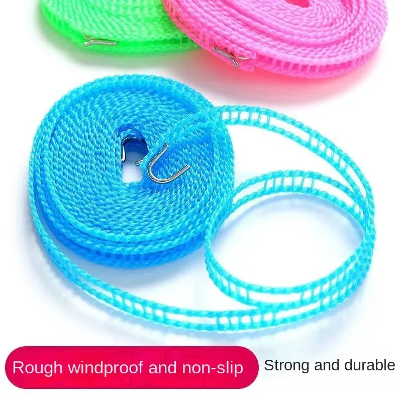 Bold indoor and outdoor non perforated cooling rope for windproof and anti slip clothes drying rope