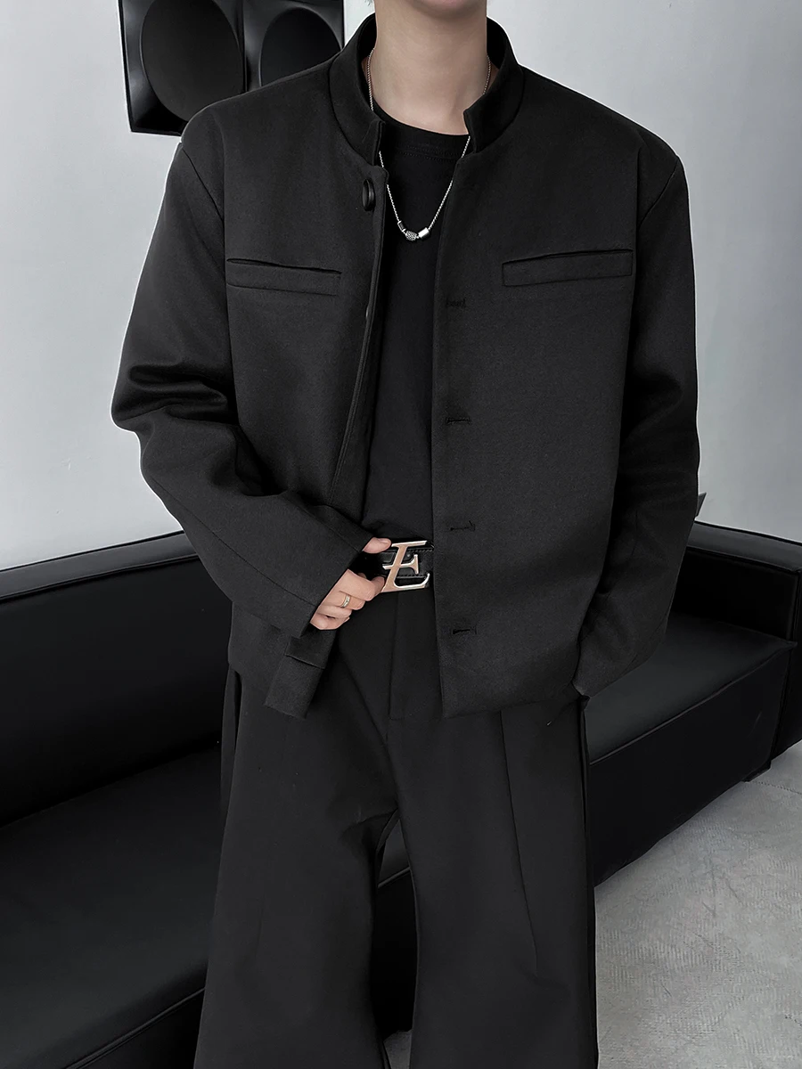 

Cleanfit American Sle Casual ort Jaet Мужское весенне-осеннее новое свободное универсальное пальто в стиле ретро в китайском стиле с воротником-стойкой