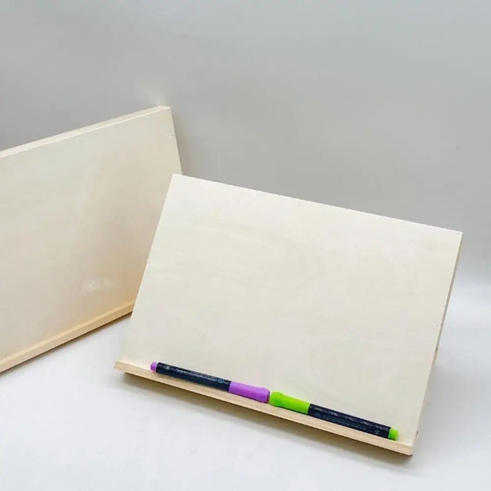 Multifunctional Wooden Table Easel Adjustable Angle Foldable Sketching Board Solid Wood Lightweight Tilted Drawing Board
